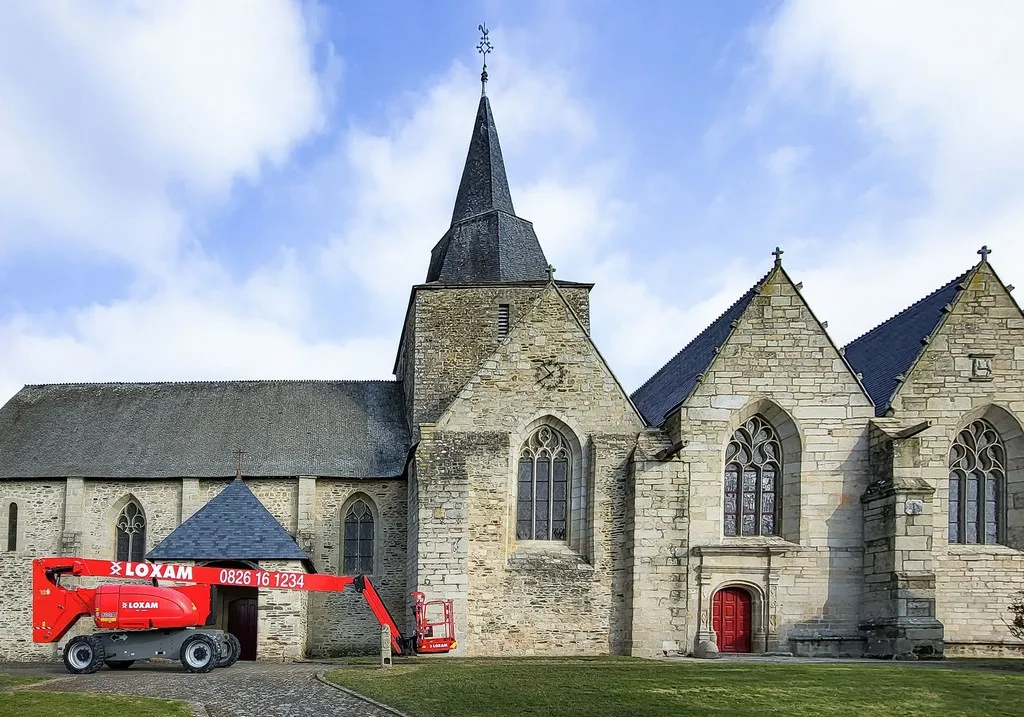 reparation toiture eglise Guegon