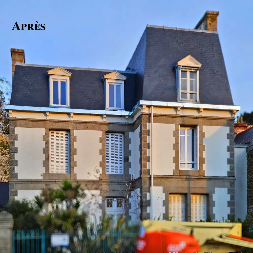 après le remplacement du chéneau après le remplacement