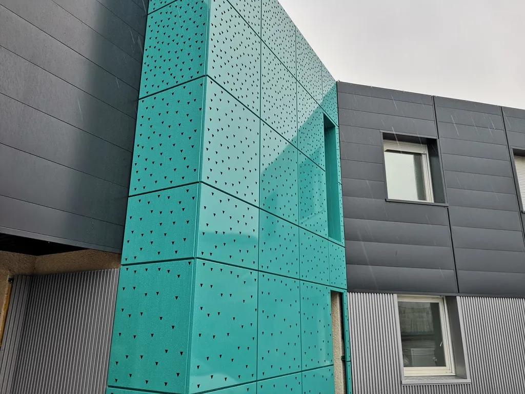 cassette aluminium perforé