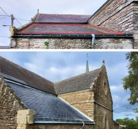 Restauration de la toiture du presbytère de l'église de Coet Bugat