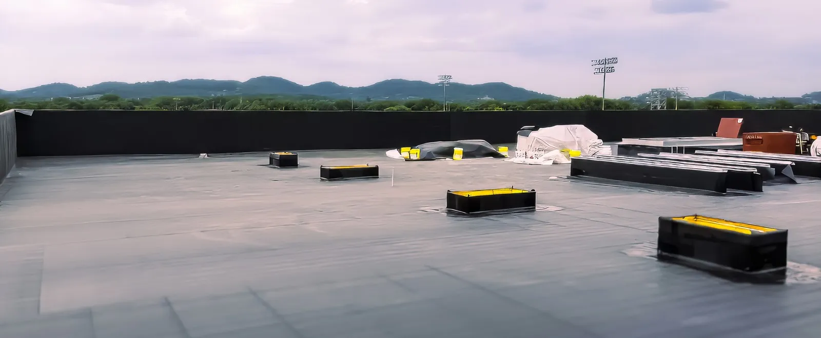 Pose EPDM Toit plat EPDM